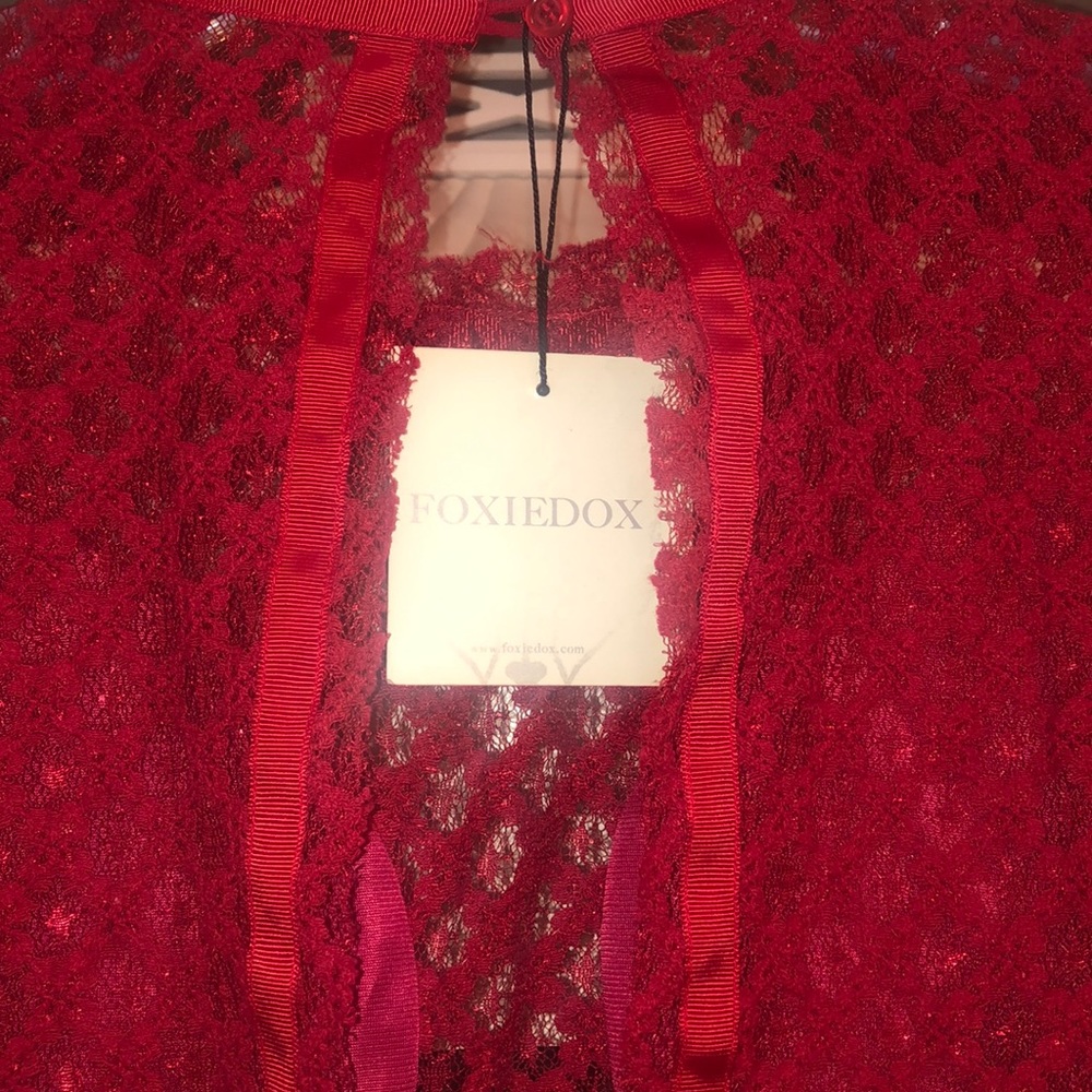 foxiedox Red Lace Dress - Picture 7 of 7